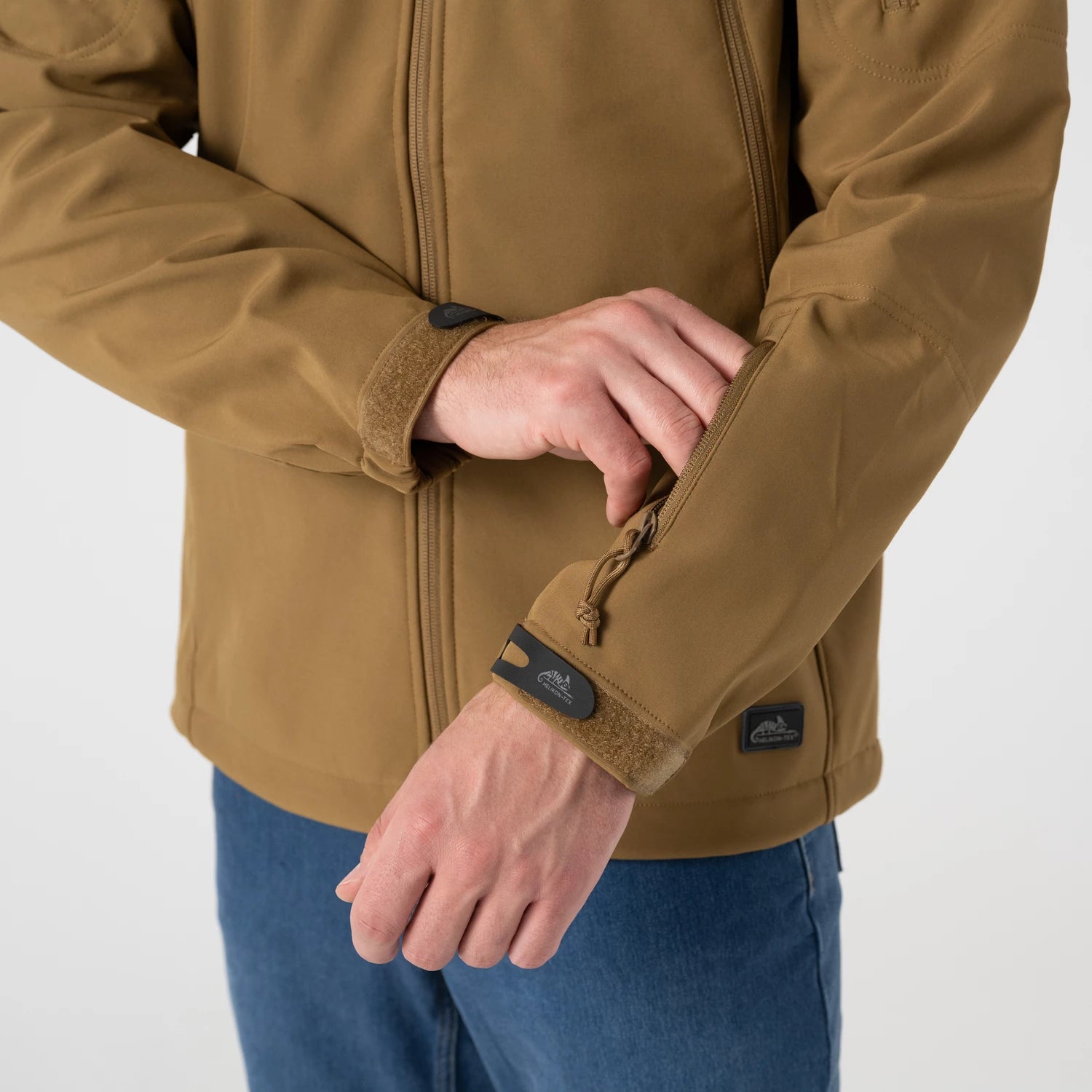 Helikon-Tex GUNFIGHTER bunda Shark Skin, zelená – detail 1