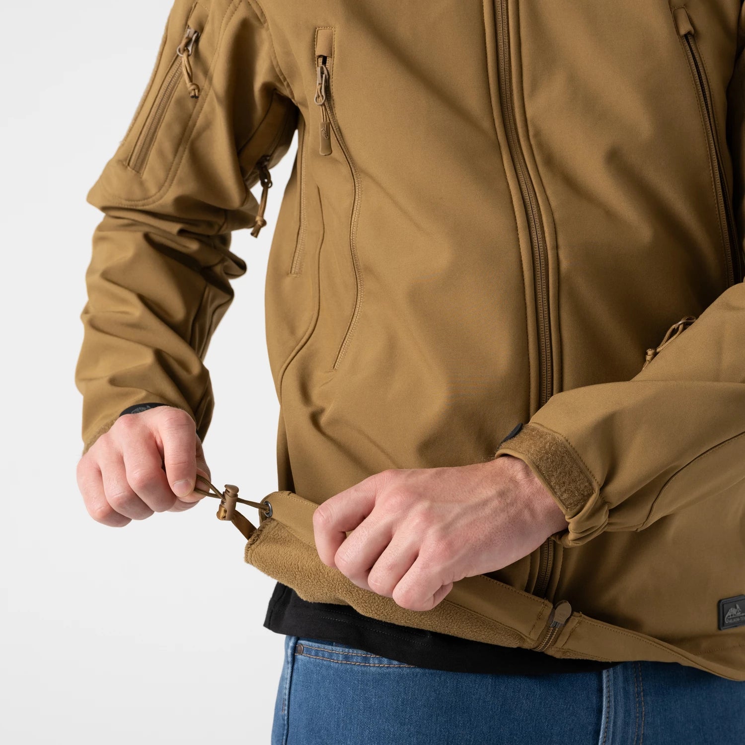 Helikon-Tex GUNFIGHTER bunda Shark Skin, zelená – detail 4