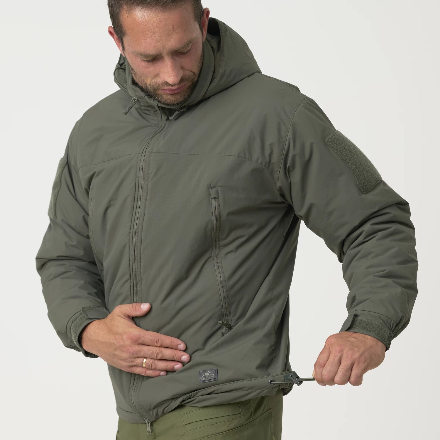 Helikon-Tex LEVEL 7 ľahká zimná bunda Climashield Apex 100g, čierna – detail 3