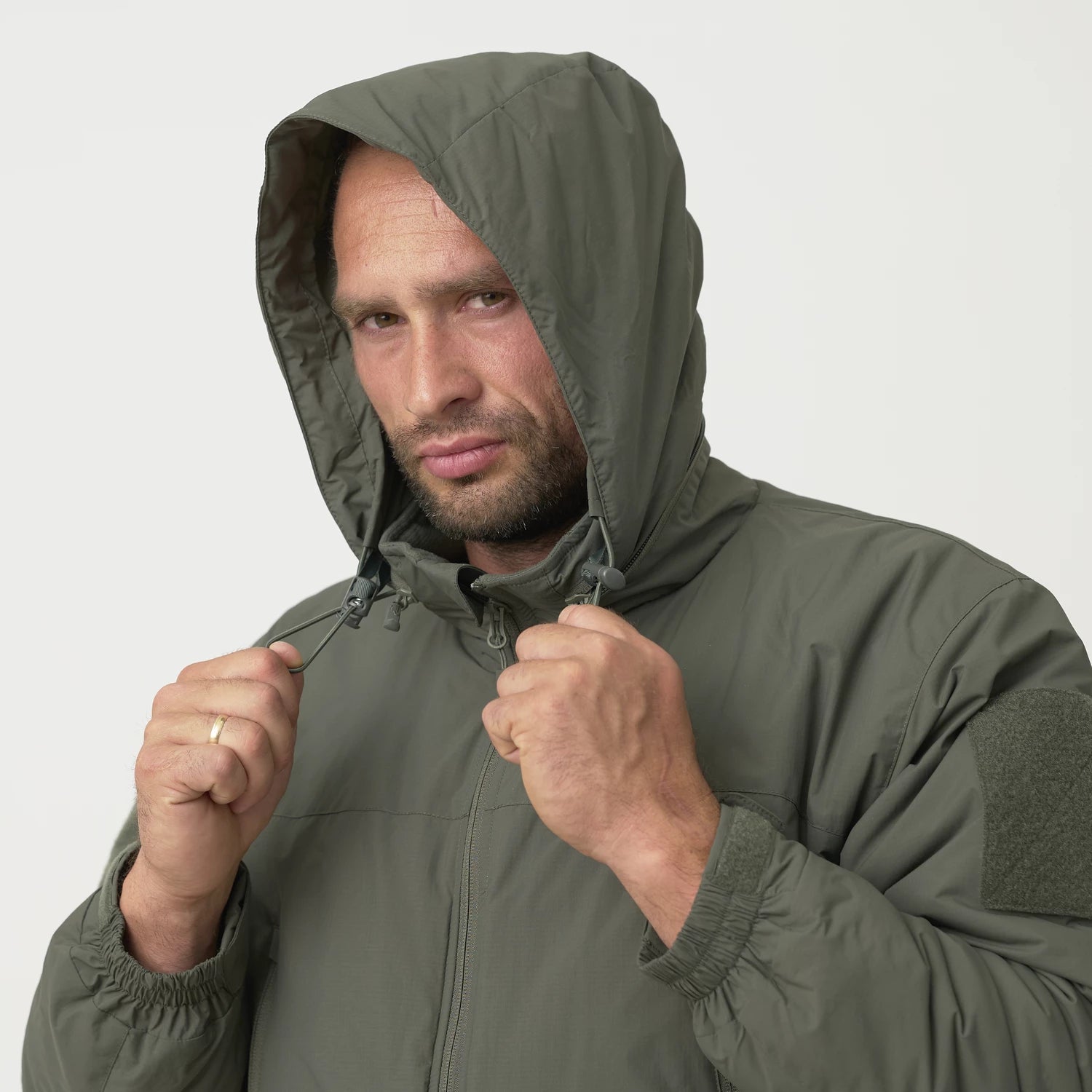 Helikon-Tex LEVEL 7 ľahká zimná bunda Climashield Apex 100g, Shadow Grey – detail 4