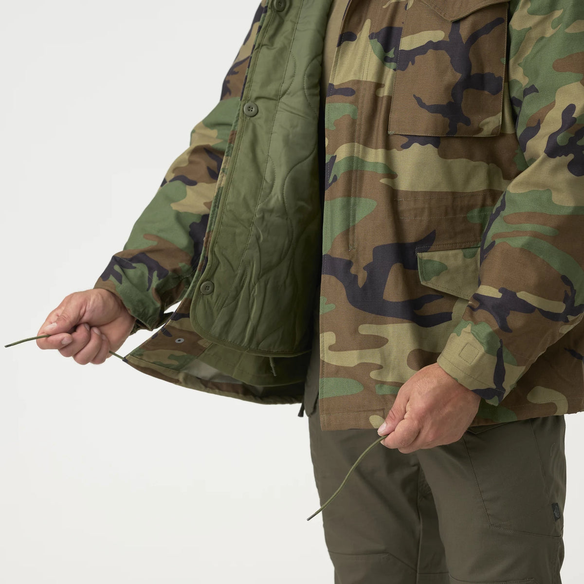 Helikon-Tex M65 bunda NyCo Sateen, čierna – detail 4