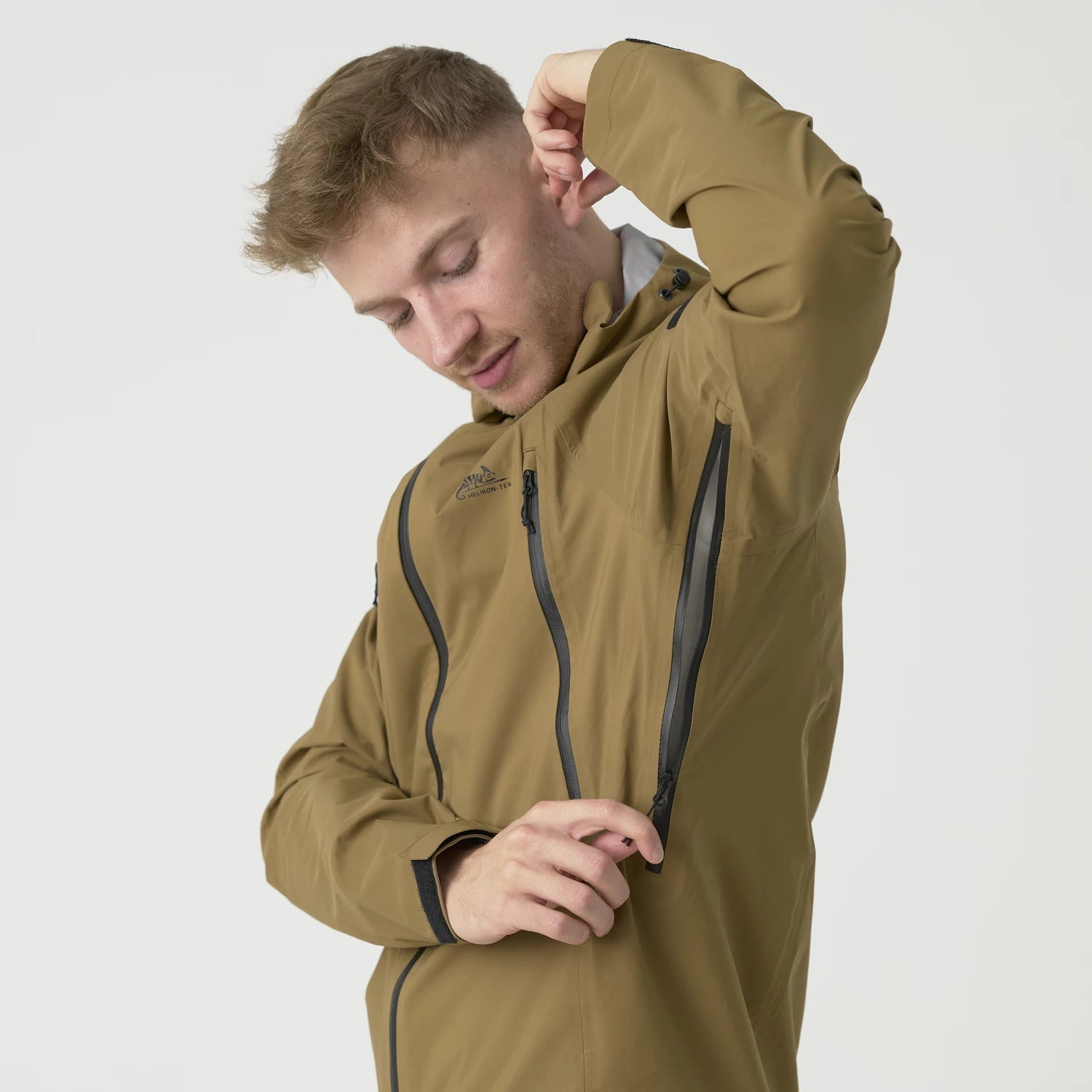 Helikon-Tex SQUALL Hardshell bunda TorrentStretch, Taiga Green – detail 17
