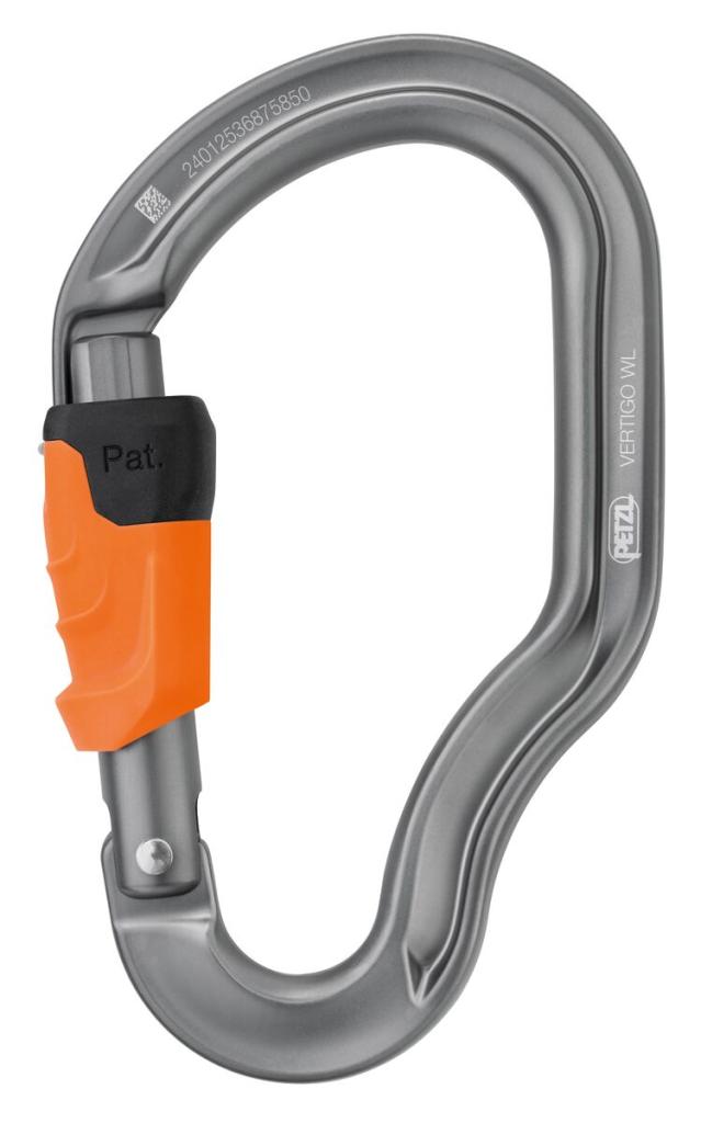 Petzl VERTIGO vponka WIRE-LOCK s poistkom zakljepe
