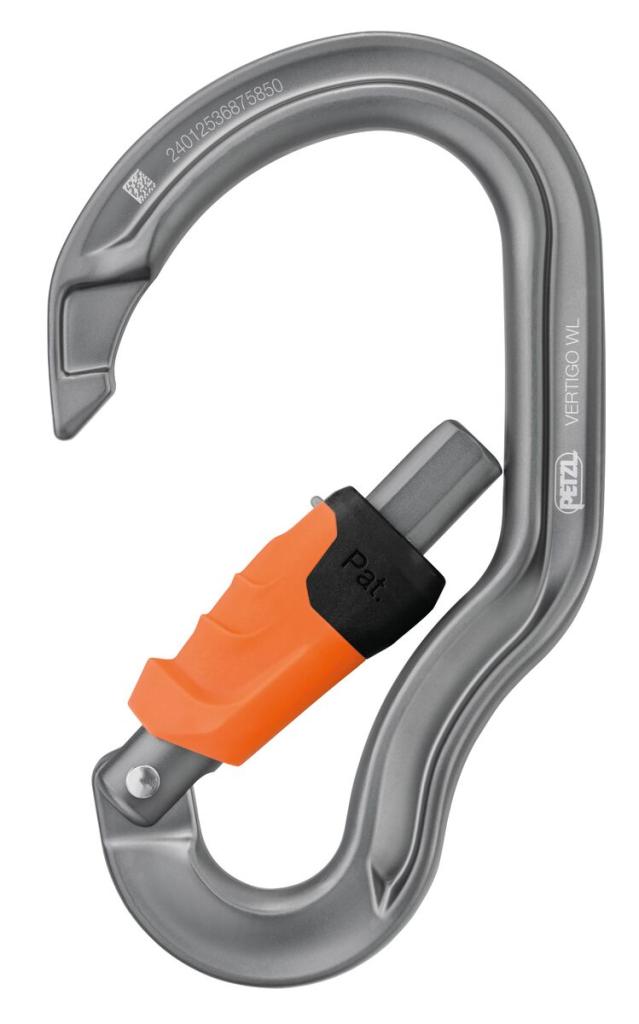 Petzl VERTIGO vponka WIRE-LOCK s poistkom zakljepe