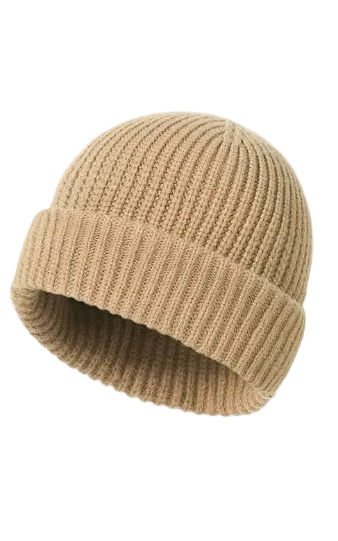 WARAGOD Mehka pletena kučma 2 v 1, khaki