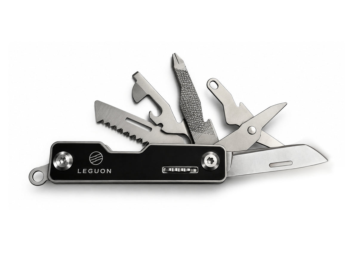 Leguon Brevis mini multitool 9-in-1, black