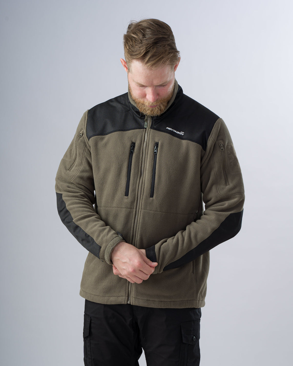 Pentagon Nestor Tactical flisasti pulover, črna
