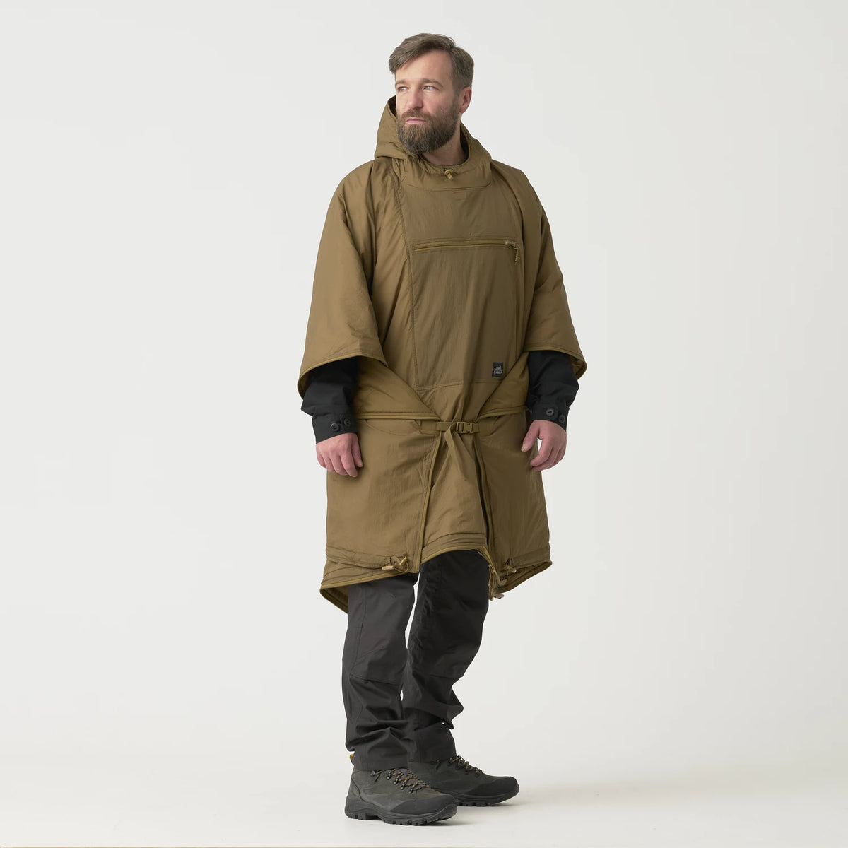 Helikon-Tex Swagman Roll pončo, čierne – detail 1