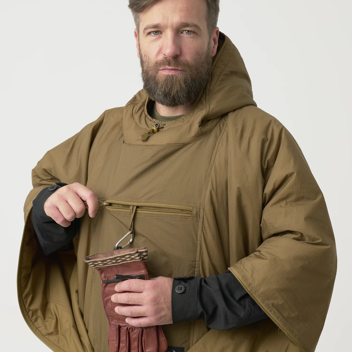 Helikon-Tex Swagman Roll pončo, čierne – detail 3