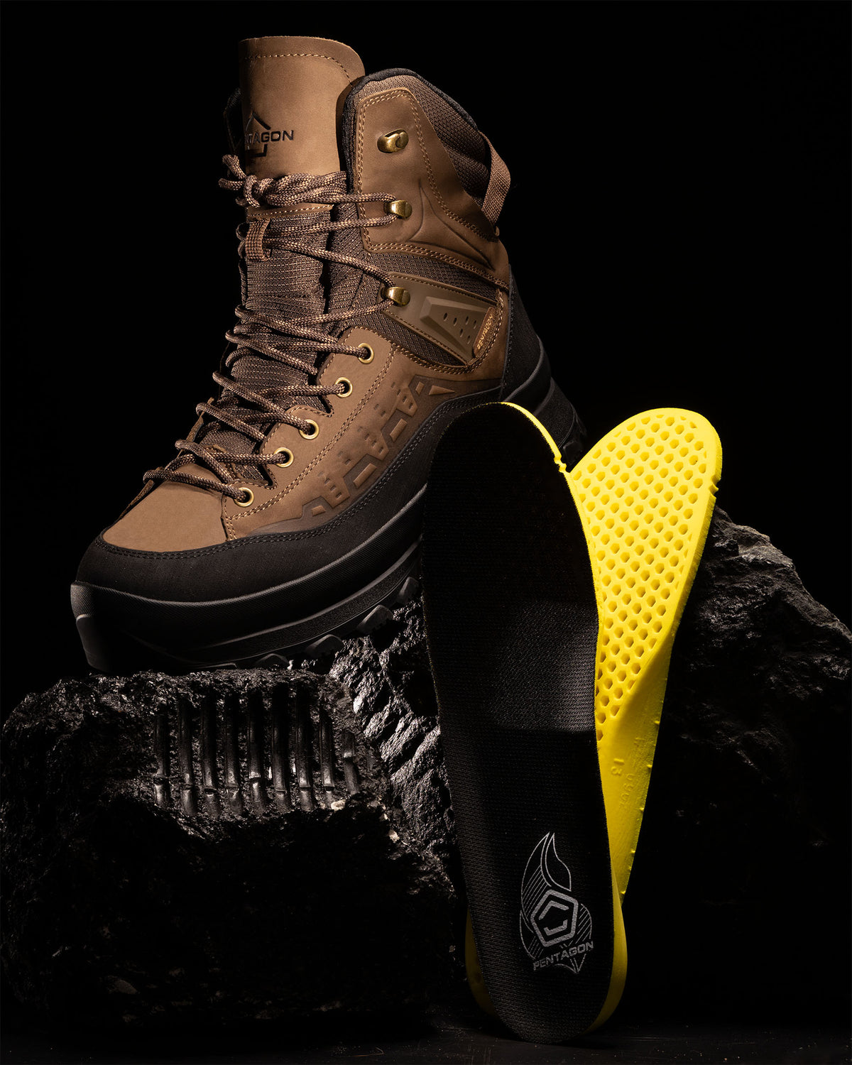 Pentagon Predator Mountaineering 8" Trekking Shoes, Brown