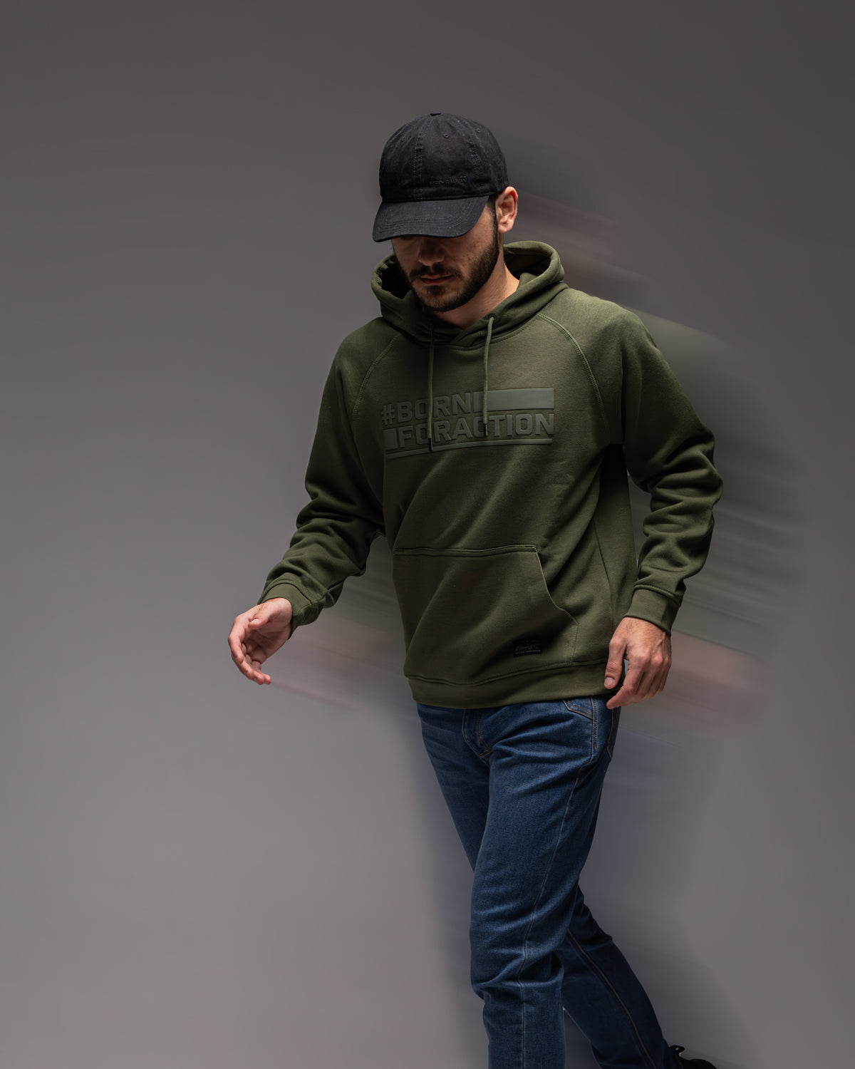 Pentagon Born For Action pulover s kapuco, camo green