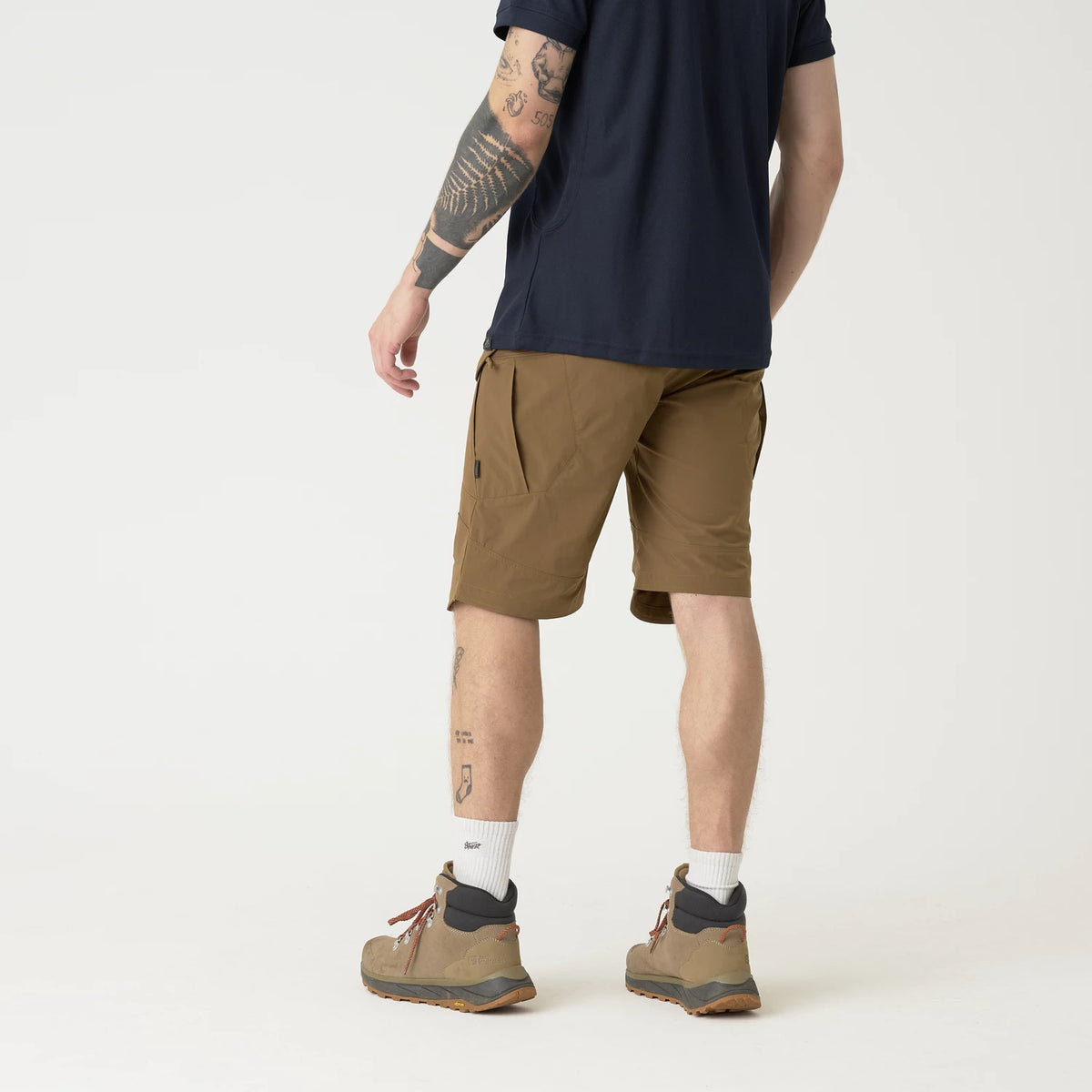 Helikon-Tex OTS 11" šortky VersaStrecth taktické outdoorové Versa Stretch Lite Strecth, Ash Grey / Black – detail 2