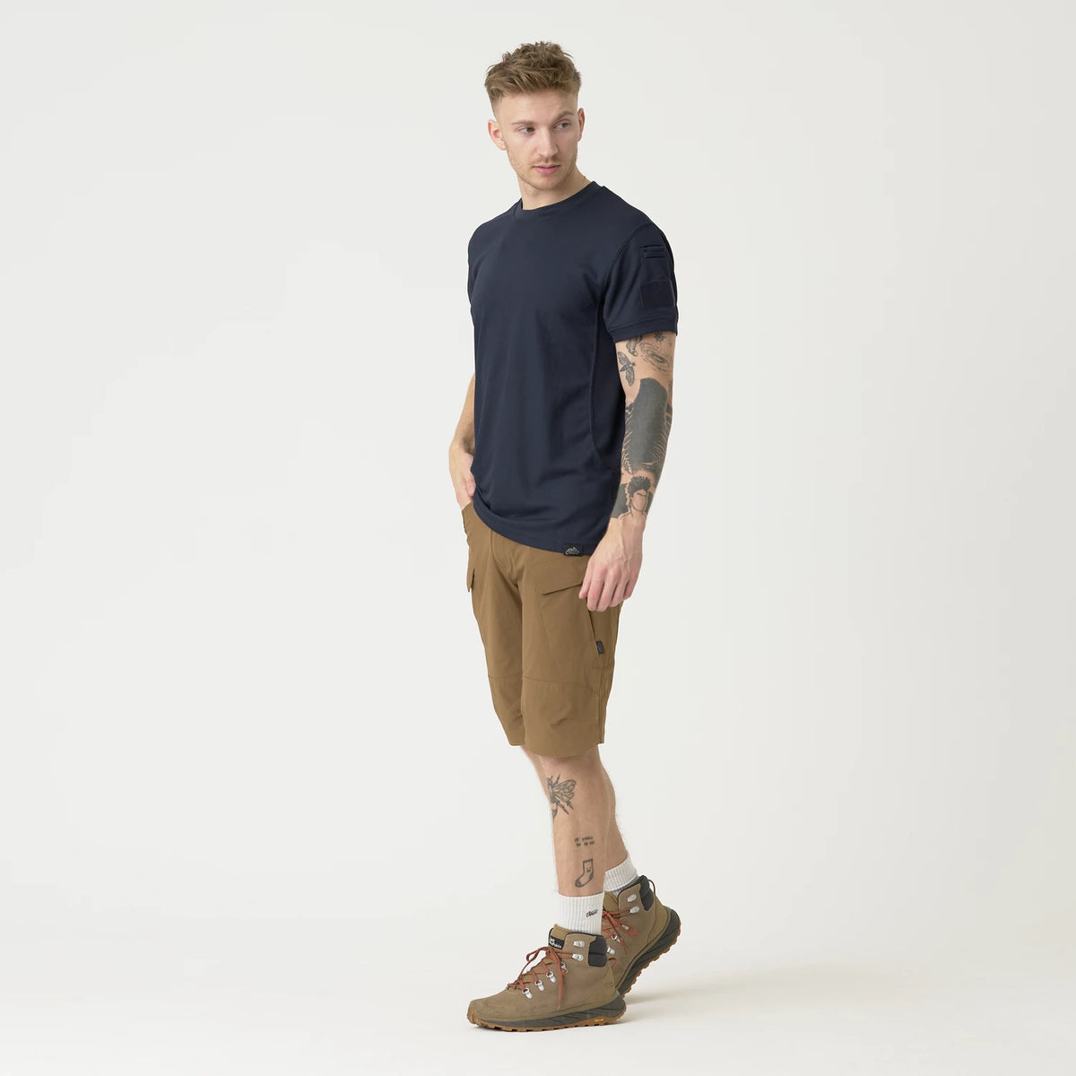 Helikon-Tex OTS 11" šortky VersaStretch taktické outdoorové Versa Stretch Lite, Shadow Grey – detail 4