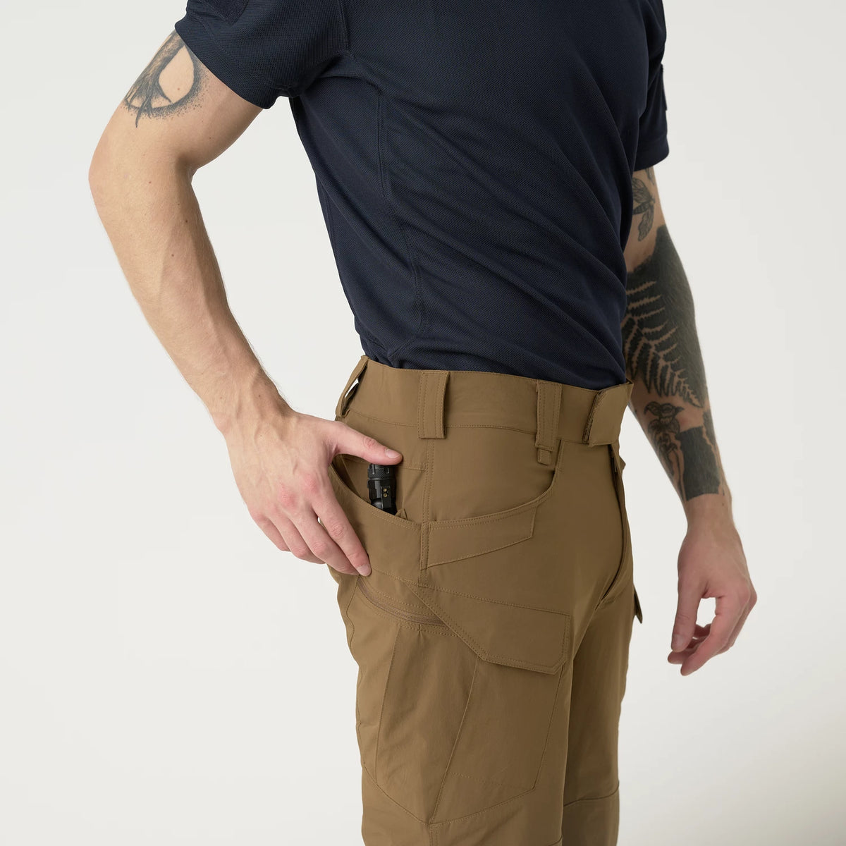 Helikon-Tex OTS 11" šortky VersaStretch taktické outdoorové Versa Stretch Lite, Shadow Grey – detail 7