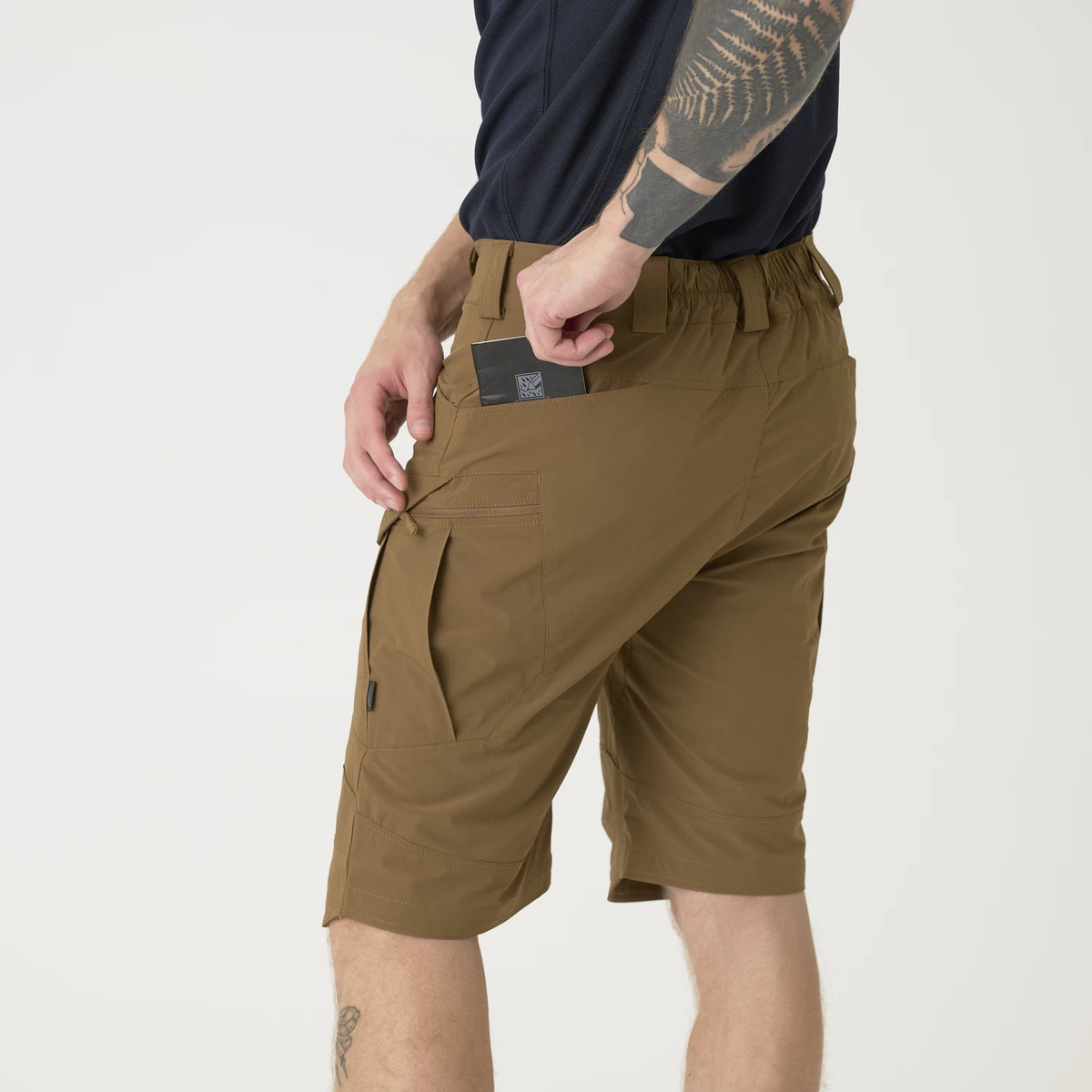 Helikon-Tex OTS 11" šortky taktické outdoorové VersaStretch Lite, Black – detail 8