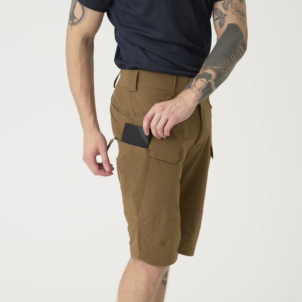 Helikon-Tex OTS 11" šortky VersaStretch taktické outdoorové Versa Stretch Lite, Taiga Green – detail 9