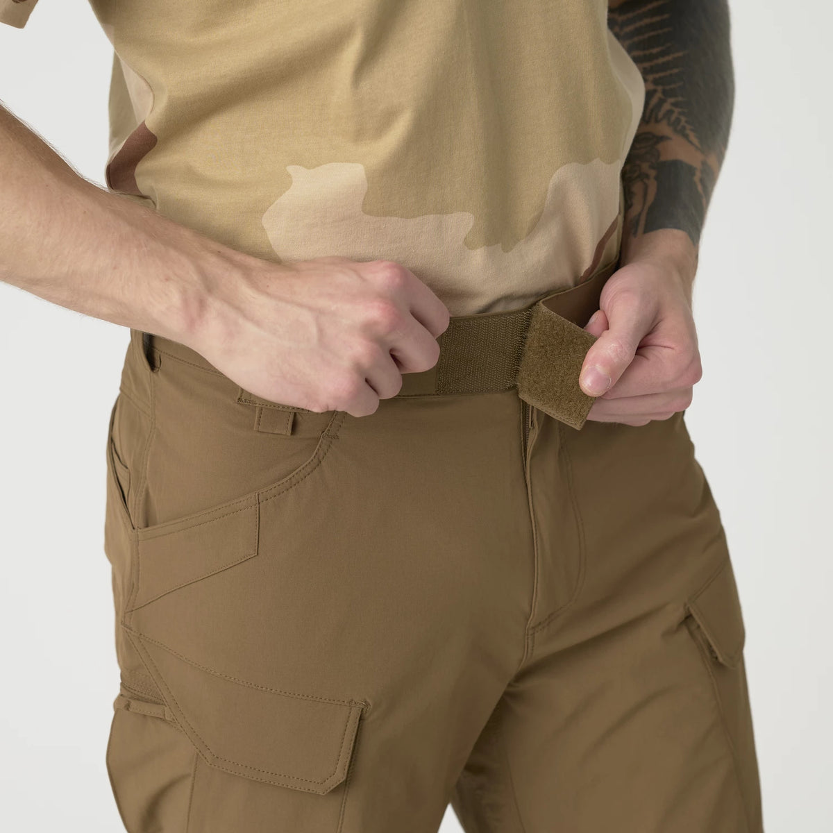 Helikon-Tex OTP nohavice VersaStretch taktické Outdoorové Versa Stretch, Ash Grey / Black – detail 7