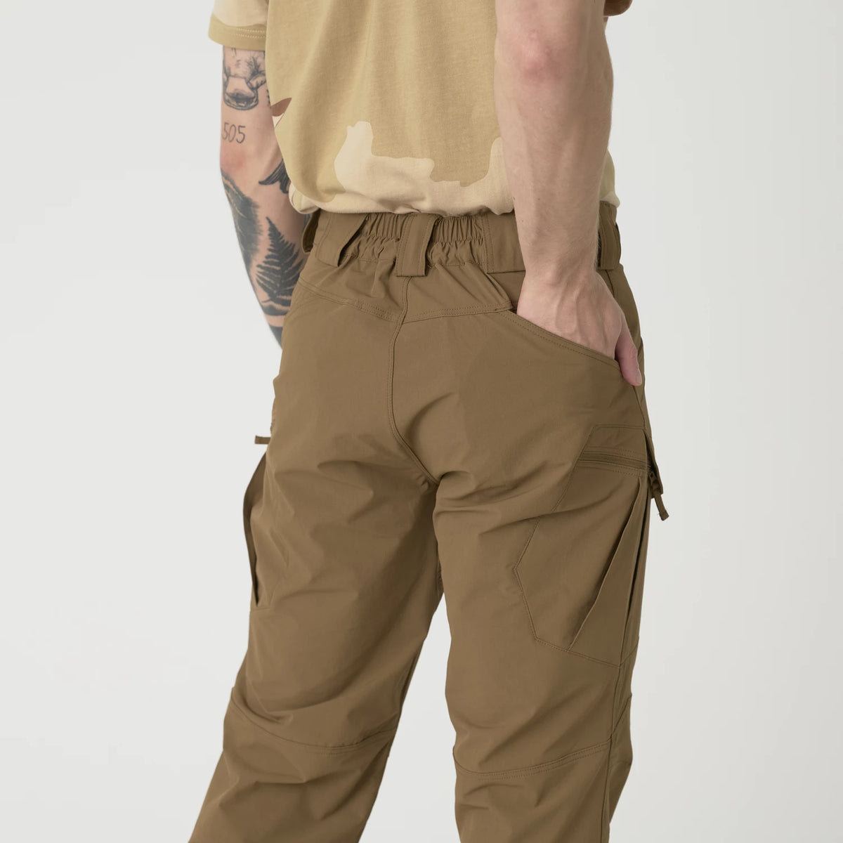 Helikon-Tex OTP nohavice VersaStretch taktické Outdoorové Versa Stretch, Ash Grey / Black – detail 15