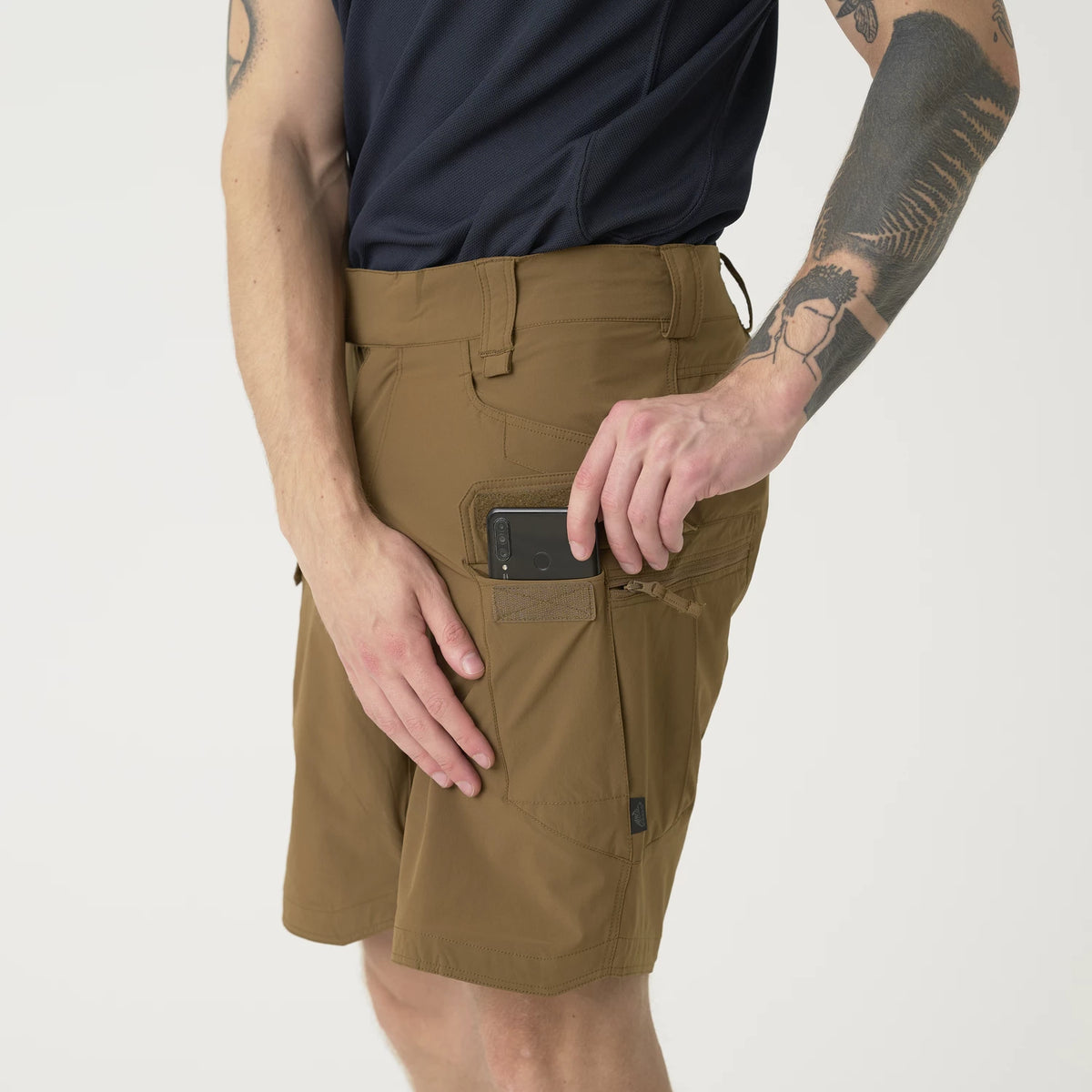 Helikon-Tex OTS 8.5" šortky VersaStretch taktické outdoorové Versa Stretch Lite, Taiga Green – detail 6