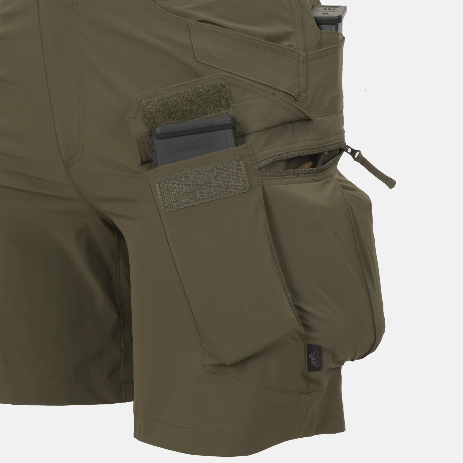 Helikon-Tex Ultra OTUS šortky VersaStretch taktické outdoorové Versa Stretch Lite Outdoorove, Black – detail 1