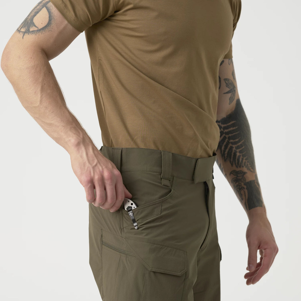 Helikon-Tex Ultra OTUS šortky VersaStretch outdoorové taktické Versa Stretch Lite Outdoorove, Shadow Grey – detail 2