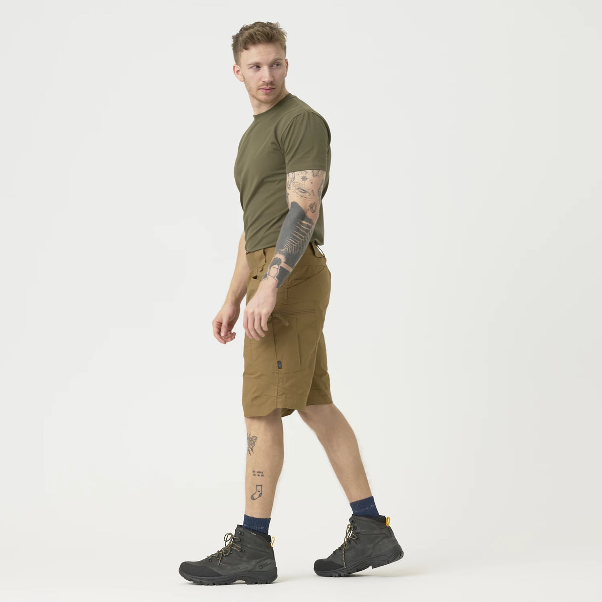 Helikon-Tex Urban Tactical krátke 11 nohavice Rip-Stop polycotton, čierne – detail 1