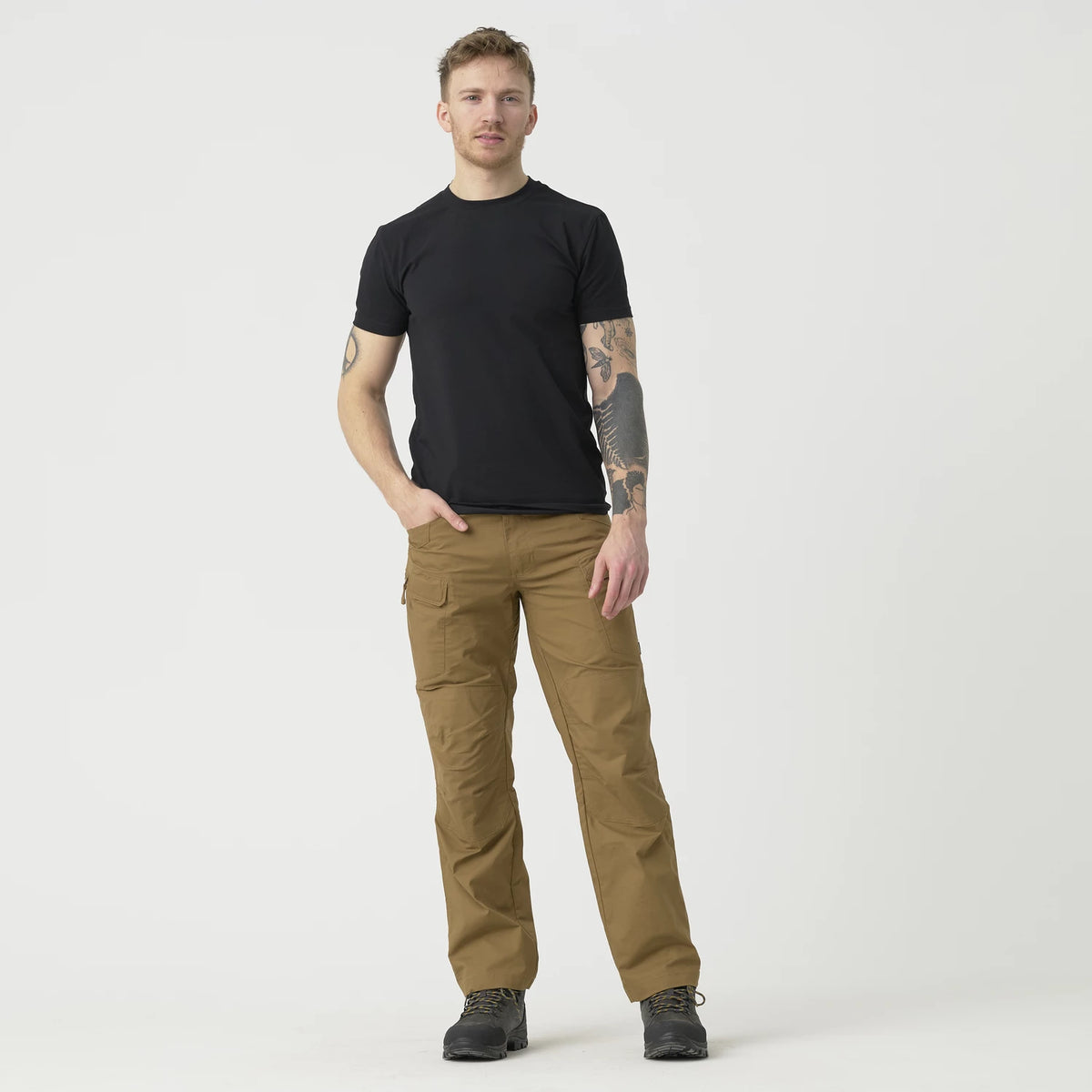 Helikon-Tex UTP nohavice taktické PolyCotton Ripstop, US Woodland – detail 1
