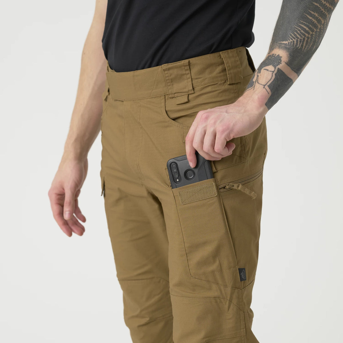 Helikon-Tex UTP nohavice taktické PolyCotton Ripstop, Olive Green – detail 4