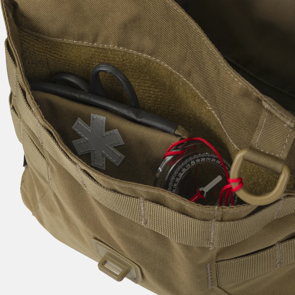 Helikon-Tex Bushcraft Haversack Bag taška cez rameno Cordura®, shadow grey/čierna – detail 2