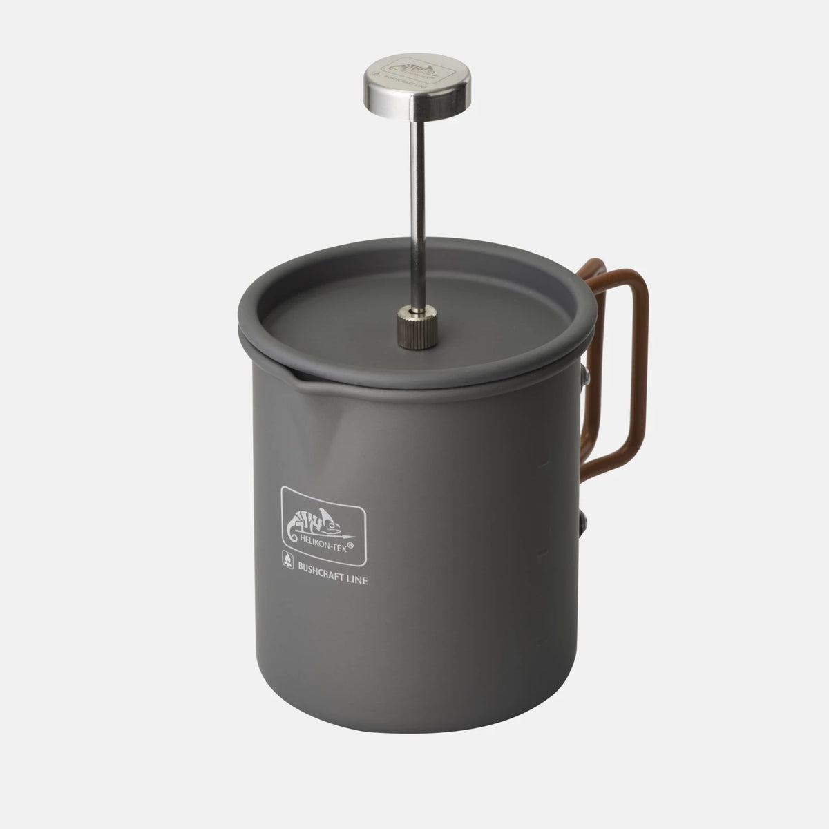 Helikon-Tex Camp hrnček na kávu French Press so sitkom, šedý – detail 1