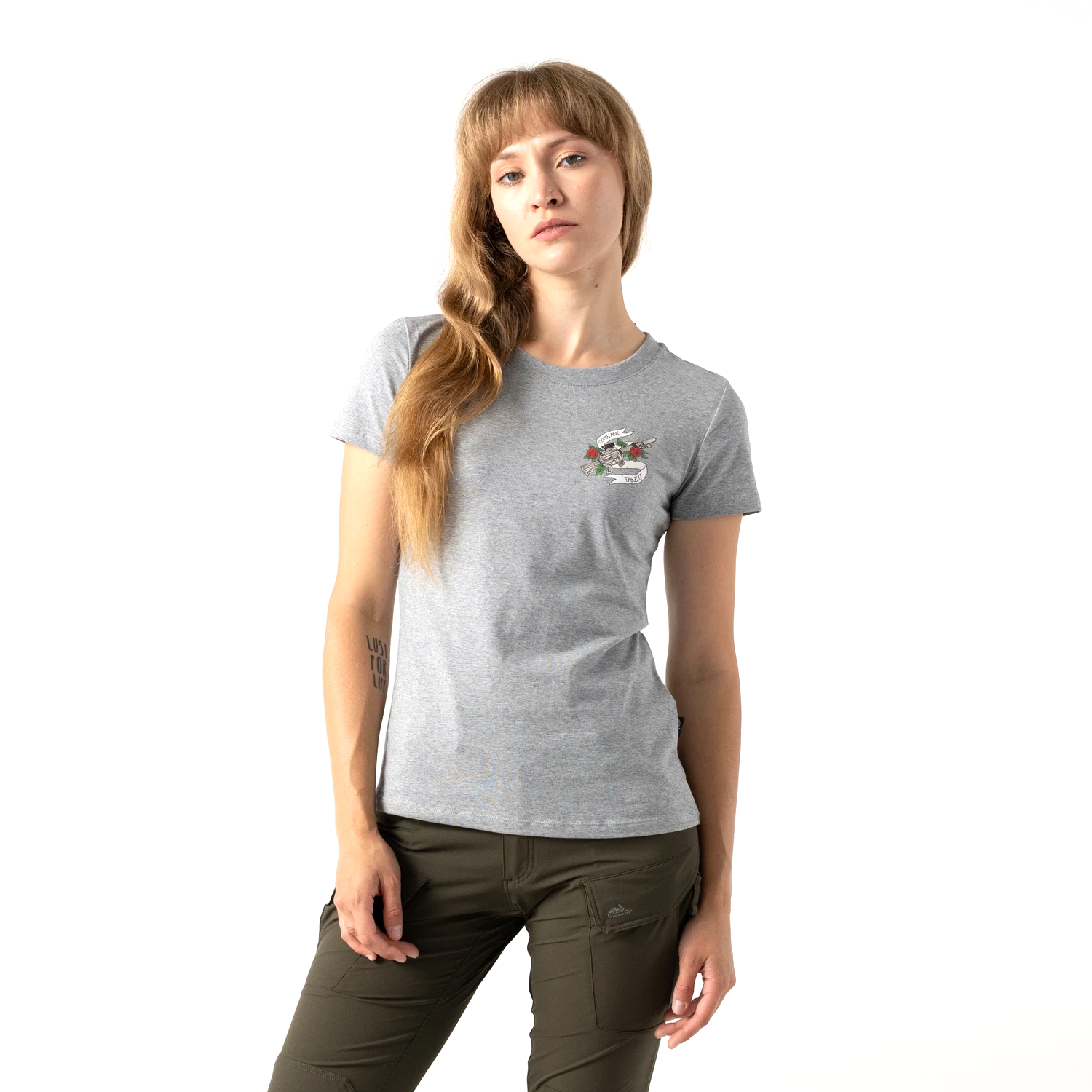Helikon-Tex Come and Take It dámske tričko, mid grey melange