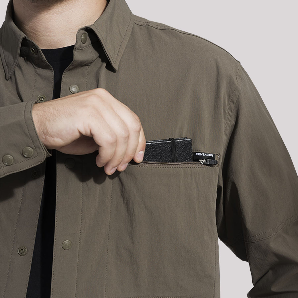 Pentagon Wayne Sunproof Shirt, Dark Grey