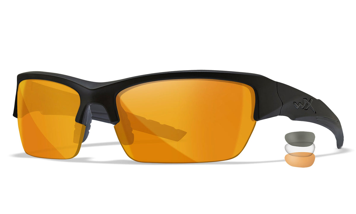 WileyX VALOR 2.5 okuliare, čierne, Grey/Clear/Light Rust