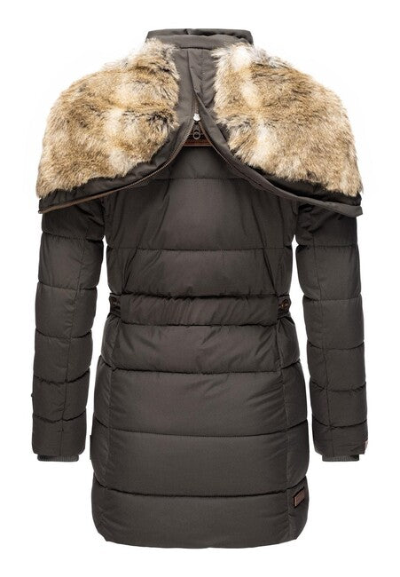 Marikoo LIEBLINGS JACKE ženska zimska jakna s kapuco, Anthracite