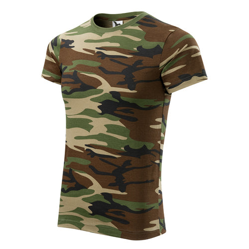 Malfini Camouflage kratke majice 160g/m2, rjava