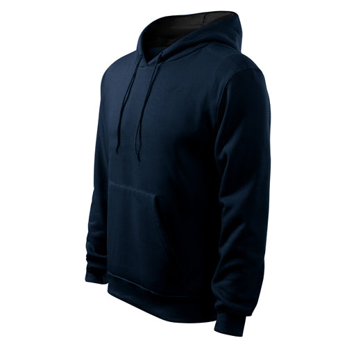 Malfini pulover s kapuco 320g/m, temno modra