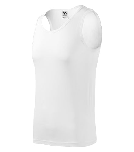 Malfini moške majice brez rokavov 160g/m2, bele