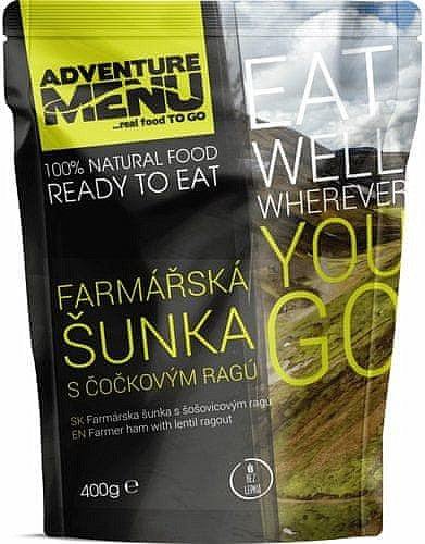Adventure Menu Kmečka šunka s čočevičnim ragù 400g