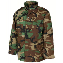 MFH M68 ameriška poljska jakna z odstranljivo prešito podlogo, woodland