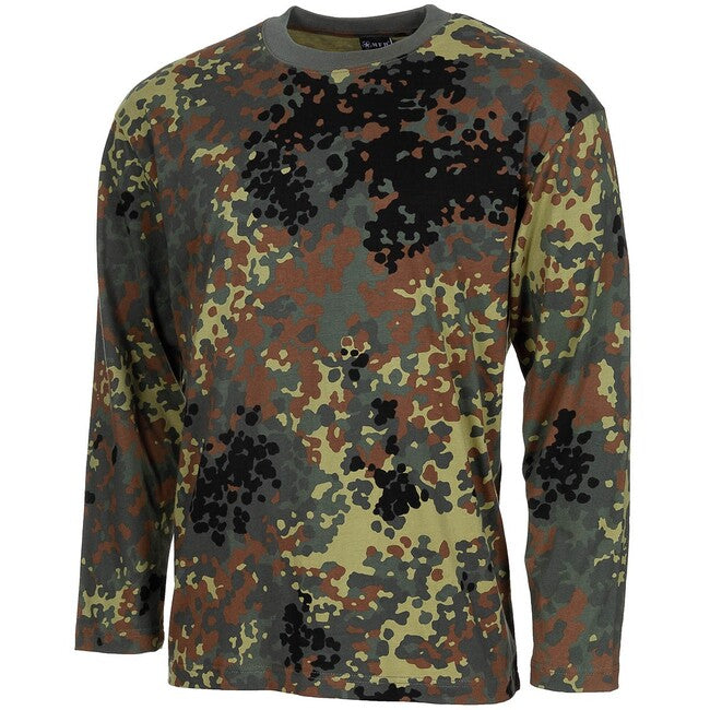 MFH majica z dolgimi rokavi ameriška, BW camo
