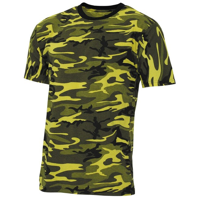 MFH Streetstyle majica s kratkim rokavom, yellow-camo