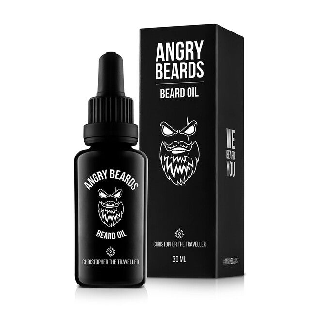 ANGRY BEARDS Christopher The Traveller olje za brado in brke 30 ml