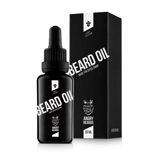 ANGRY BEARDS Jack Saloon olje za brk in brado, 30 ml