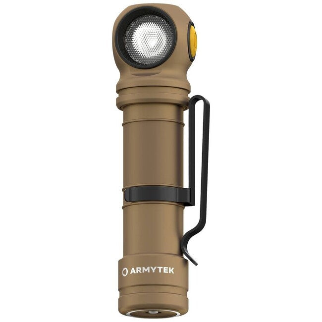 ArmyTek Wizard C2 Pro Max LED ročna svetilka s spiralno vpetjem in napajanjem iz akumulatorja 4000 lm, peščena