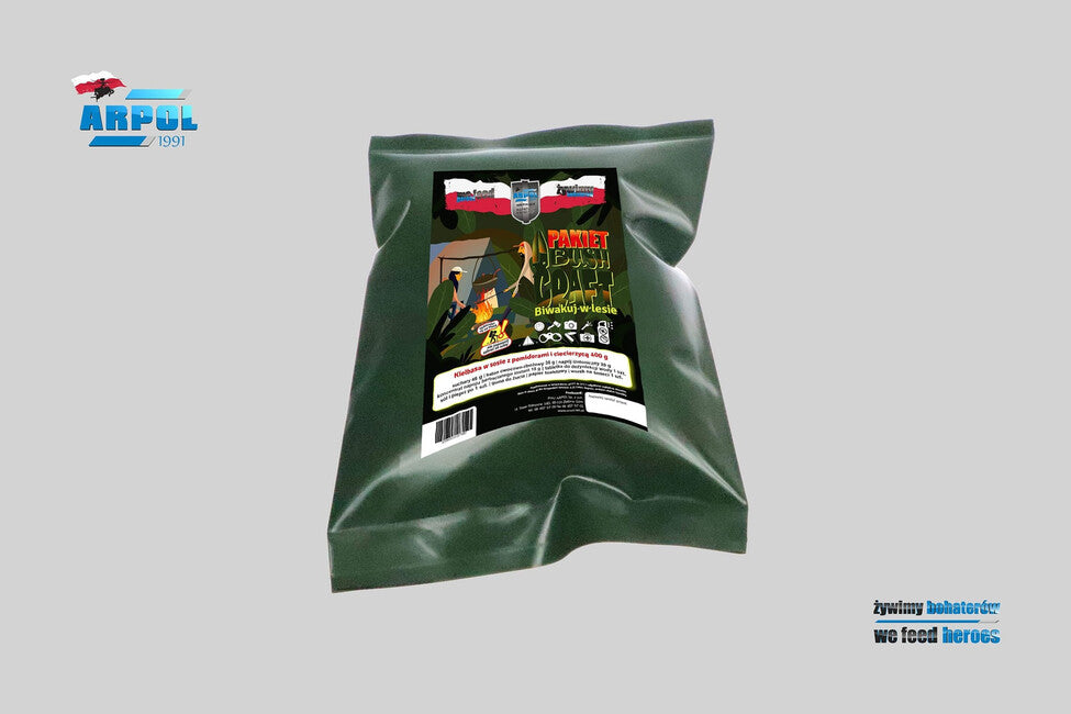 Arpol PBC3 Bushcraft paket, klobasa v paradižnikovi omaki