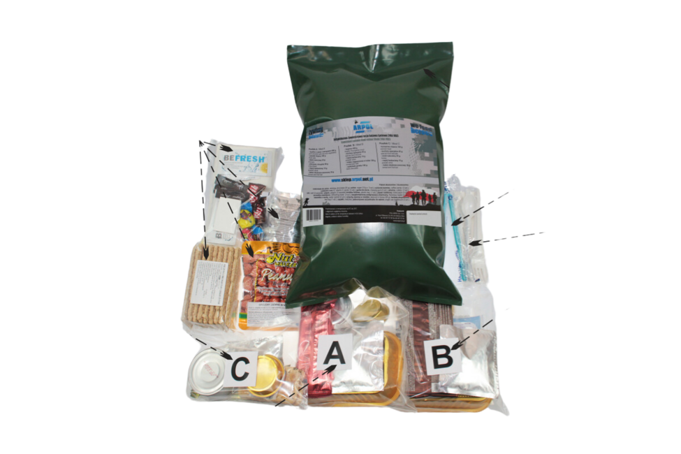 Arpol Individual Combat Food Ration RB2 - Beans Breton Style + Spaghetti