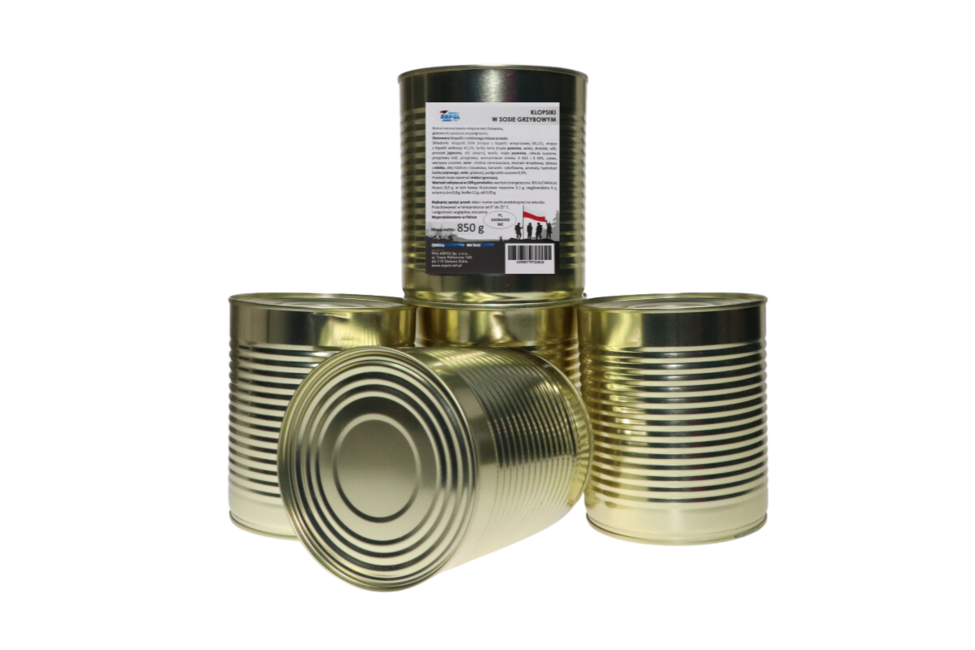 Arpol vojaška konzerva mesne kroglice v gobji omaki, 850g