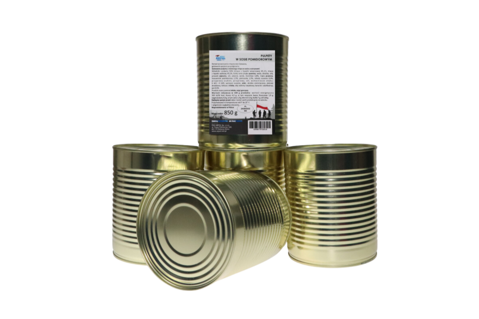 Arpol Military Canned Food - Meat Balls in Tomato Sauce, 850g