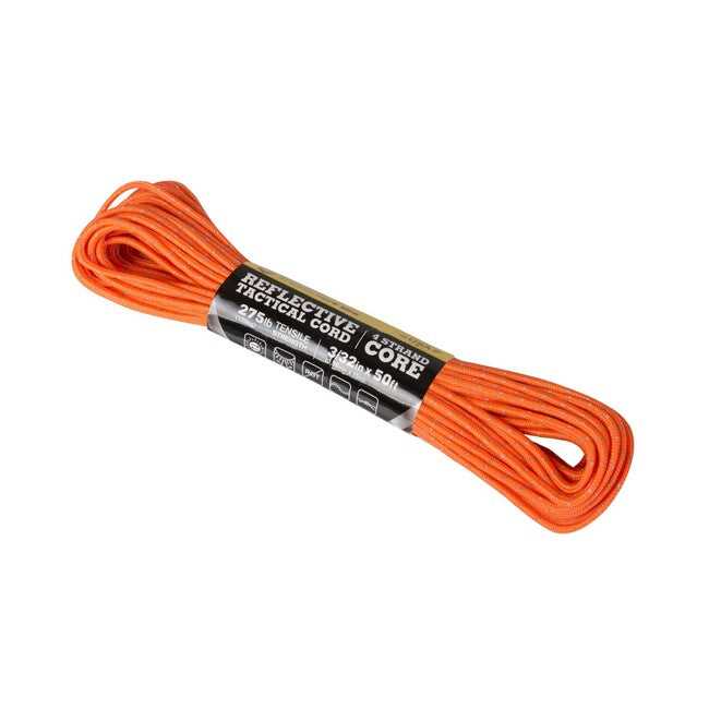 ATWOOD® 3/32 x 50 metrov taktična reflektivna vrv, neon oranžna (332R50)