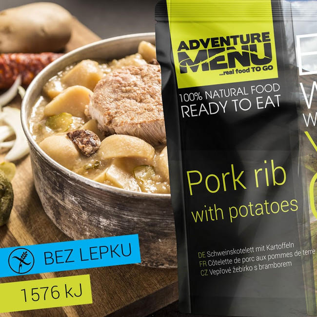 Adventure Menu Bravčovo rebro s krompirjem 400g